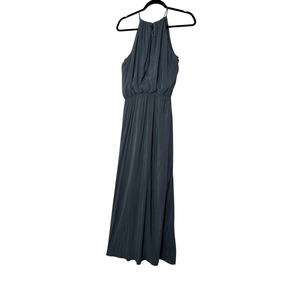H&M Conscious Maxi Dress Women Size 6 Gray Formal Wedding Elegant Sleeveless - Picture 3 of 11